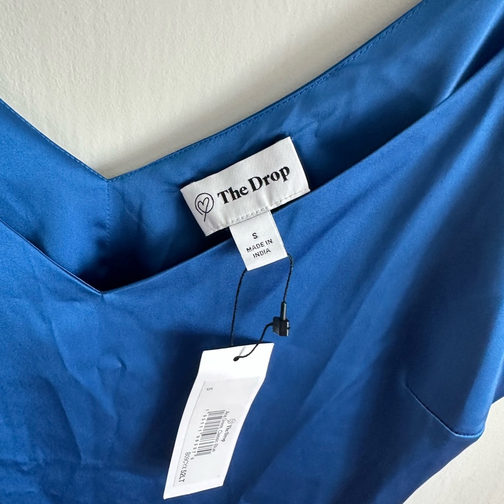 Chic Strapless Blue Dress - Picture 4 of 7